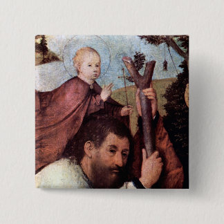 Bóton Quadrado 5.08cm St Christopher, detalha o botão 2