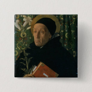 Bóton Quadrado 5.08cm St Dominic, 1515 (óleo em canvas)