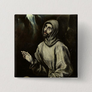 Bóton Quadrado 5.08cm St Francis de Assisi