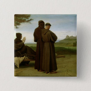 Bóton Quadrado 5.08cm St Francis de Assisi