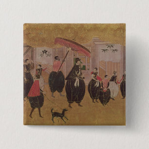 Bóton Quadrado 5.08cm St Francis Xavier e seu séquito