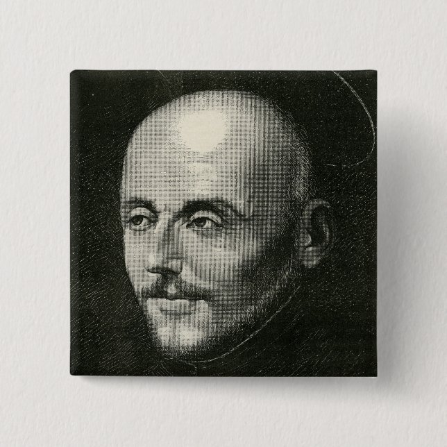 Bóton Quadrado 5.08cm St Ignatius de Loyola (Frente)