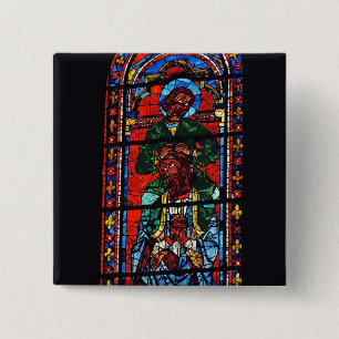 Bóton Quadrado 5.08cm St John o evangelista que monta os ombros de Ez