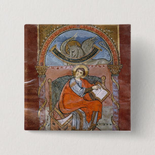 Bóton Quadrado 5.08cm St Luke, do evangelho de St. Riquier