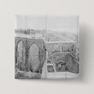 Bóton Quadrado 5.08cm St Stephen, Casa dos Lordes após o fogo