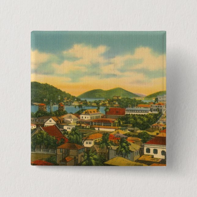 Bóton Quadrado 5.08cm St Thomas (Frente)