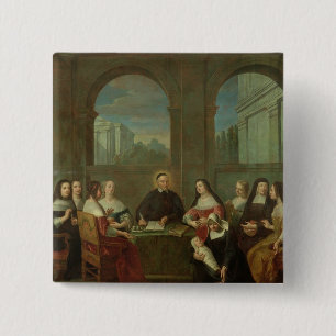 Bóton Quadrado 5.08cm St. Vincent de Paul e irmãs da caridade