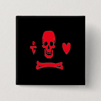 Bóton Quadrado 5.08cm Stede Capota-Vermelho