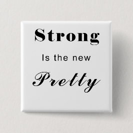 Bóton Quadrado 5.08cm Stong é o bonito novo - texto somente