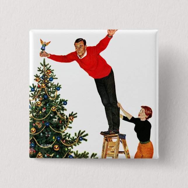 Bóton Quadrado 5.08cm Subindo a Árvore (Frente)