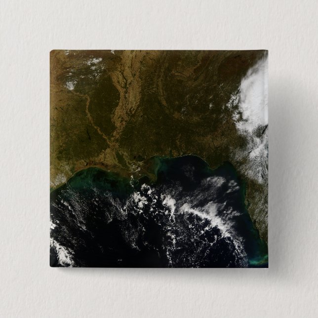 Bóton Quadrado 5.08cm Sudeste dos Estados Unidos (Frente)