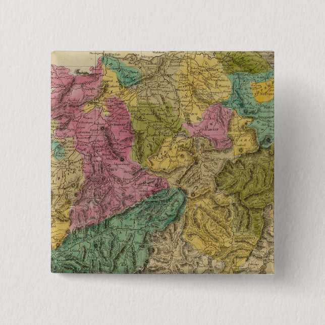 Bóton Quadrado 5.08cm Suiça 22 (Frente)