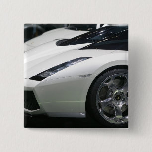 Bóton Quadrado 5.08cm SUÍÇA, GENEBRA: 75º Salão Anual do Automóvel de Ge