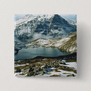 Bóton Quadrado 5.08cm Suiça, Grindelwald, Alpes Berneses, Ver