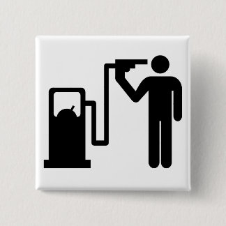 Bóton Quadrado 5.08cm Suicídio por gasolina