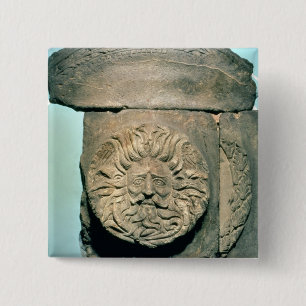 Bóton Quadrado 5.08cm Sul, um deus britânico nativo, período romano