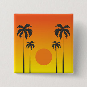 Bóton Quadrado 5.08cm Sunset
