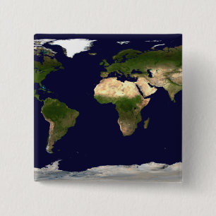 Bóton Quadrado 5.08cm Superfície da Terra, Água Profunda e Topogra Sombr