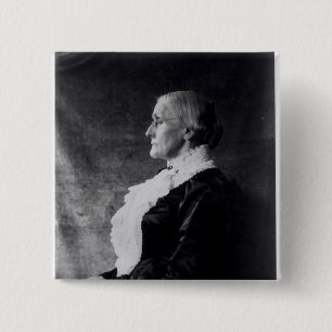 Bóton Quadrado 5.08cm Susan Brownell Anthony