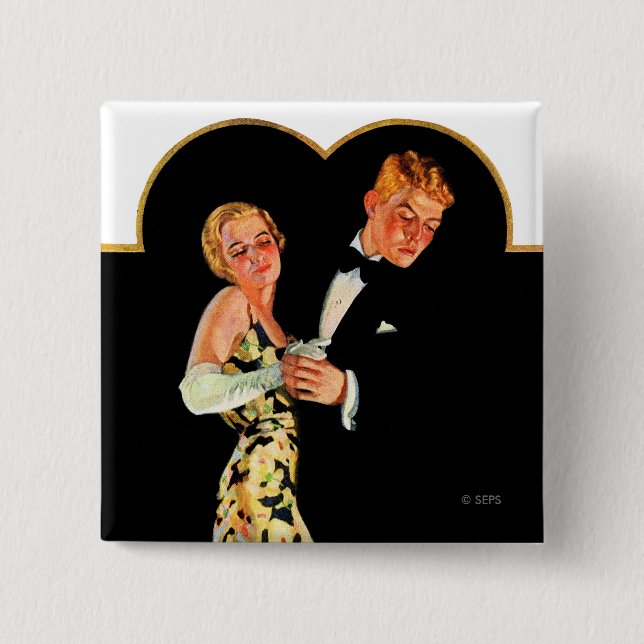 Bóton Quadrado 5.08cm Suspender Perdido (Frente)