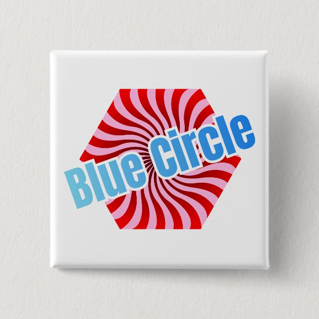 Bóton Quadrado 5.08cm Sweet Hexagonal Candy with Wavy Pattern (Frente)