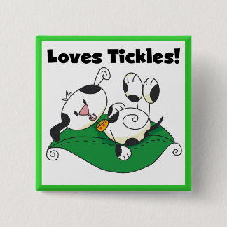 Bóton Quadrado 5.08cm T-shirt e presentes das cócegas dos amores