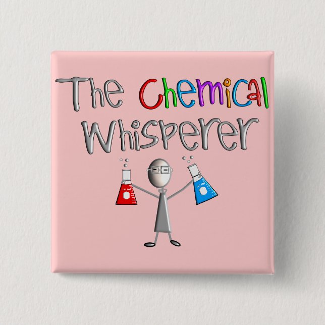 Bóton Quadrado 5.08cm T-shirt & presentes do humor dos químicos (Frente)