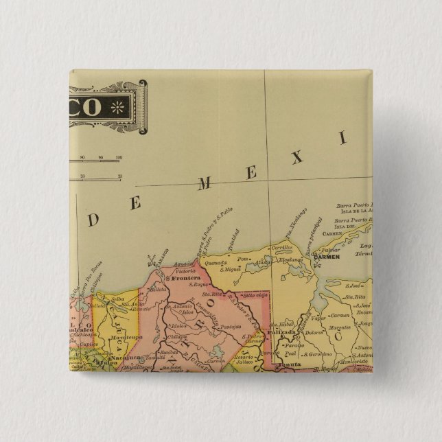 Bóton Quadrado 5.08cm Tabasco (Frente)