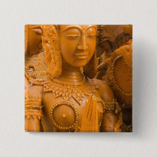 Bóton Quadrado 5.08cm Tailândia, Ubon Ratchathani, Festival de velas,