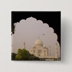 Bóton Quadrado 5.08cm Taj Mahal, Agra, Uttar Pradesh, India 2