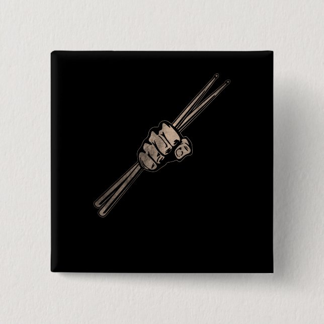 Bóton Quadrado 5.08cm Tambor (Frente)