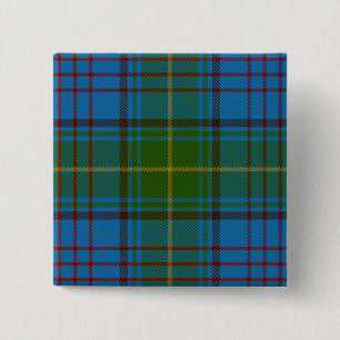 Bóton Quadrado 5.08cm Tartan do irlandês do condado de Donegal