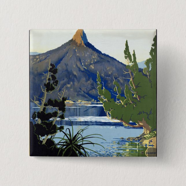 Bóton Quadrado 5.08cm Tasmânia ~ Suiça do Sul (Frente)
