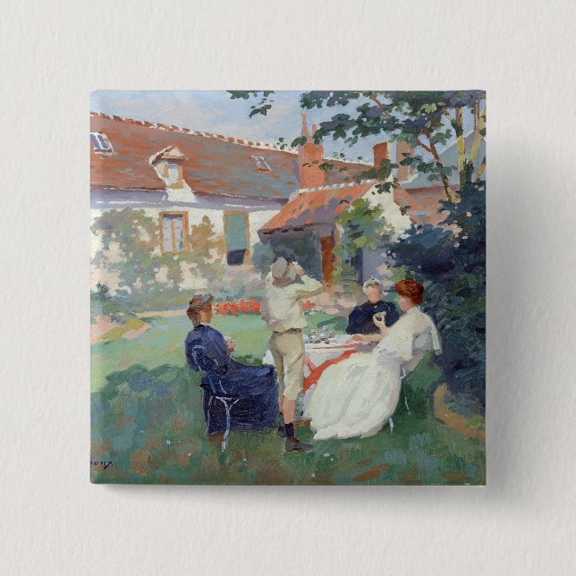 Bóton Quadrado 5.08cm Teatime (Frente)