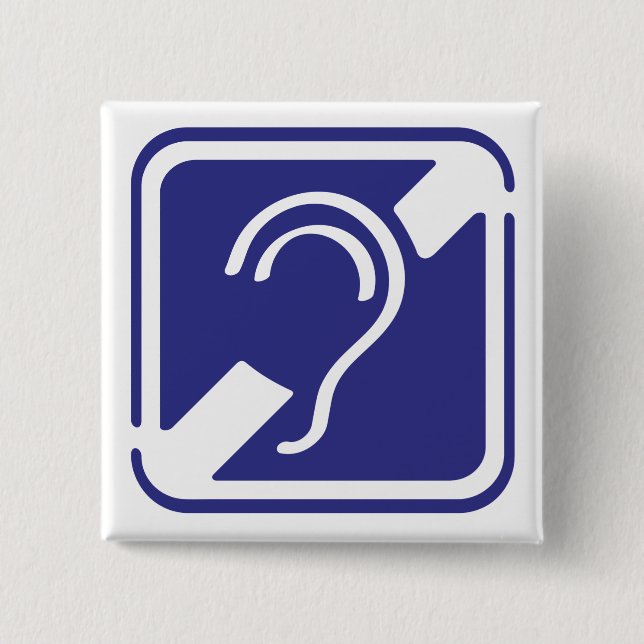 Bóton Quadrado 5.08cm Tecido, espinheiro, doofheid, georverlies teken (Frente)