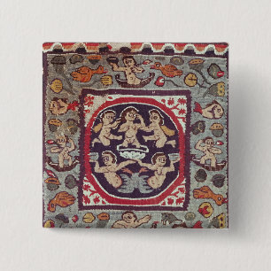 Bóton Quadrado 5.08cm Tecido que descreve Venus Anadyomene, de Antinoe