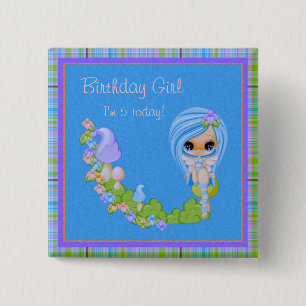 Bóton Quadrado 5.08cm Teensy Fae Cute Faery