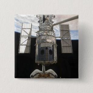 Bóton Quadrado 5.08cm Telescópio espacial de Hubble na baía de carga d
