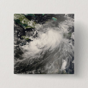 Bóton Quadrado 5.08cm Tempestade tropical Gustav no Mar Caribe