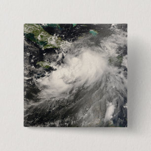 Bóton Quadrado 5.08cm Tempestade tropical Gustavo no mar das caraíbas