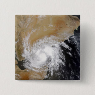 Bóton Quadrado 5.08cm Tempestade tropical três no indiano do norte Oce