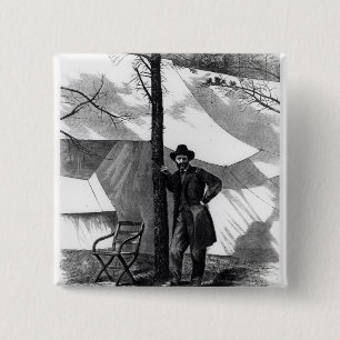 Bóton Quadrado 5.08cm Tenente General Ulysses S. Grant