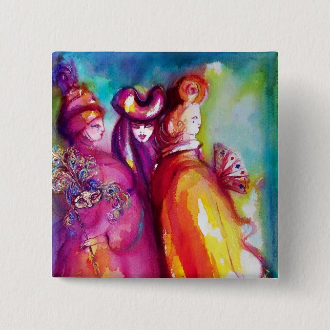 Bóton Quadrado 5.08cm TERCEIRA MÁSCARA - Detalhe 1 (Frente)