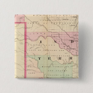 Bóton Quadrado 5.08cm Terr Indiana, parte Texas NW