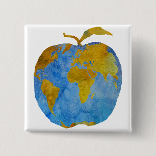 Bóton Quadrado 5.08cm Terra Apple