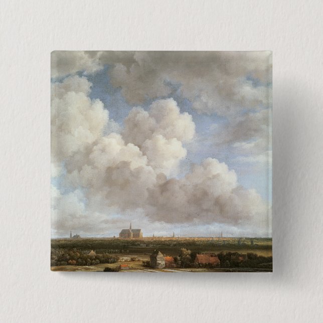 Bóton Quadrado 5.08cm Terra do descoramento (Frente)