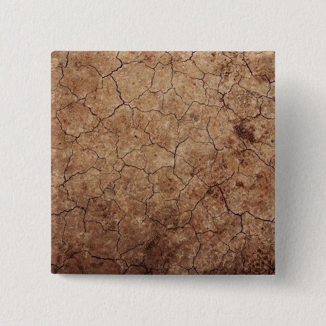 Bóton Quadrado 5.08cm Terra seca (Frente)