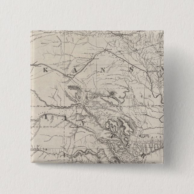 Bóton Quadrado 5.08cm Território indiano (Frente)