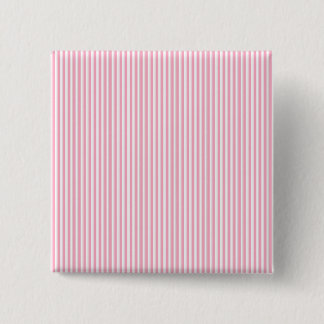 Bóton Quadrado 5.08cm Teste padrão listrado do rosa bonito da pastilha