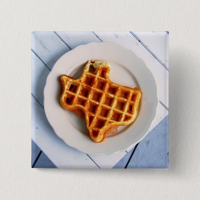 Bóton Quadrado 5.08cm Texas Waffle (Frente)